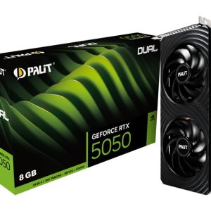 PALIT RTX5050 DUAL 8GB GDDR6 128bit 3-DP HDMI NE65050019P1-GB2070D – Palit VCPA-RTX5050-DUAL-8G PCI-E nVidia Chipset Product Image