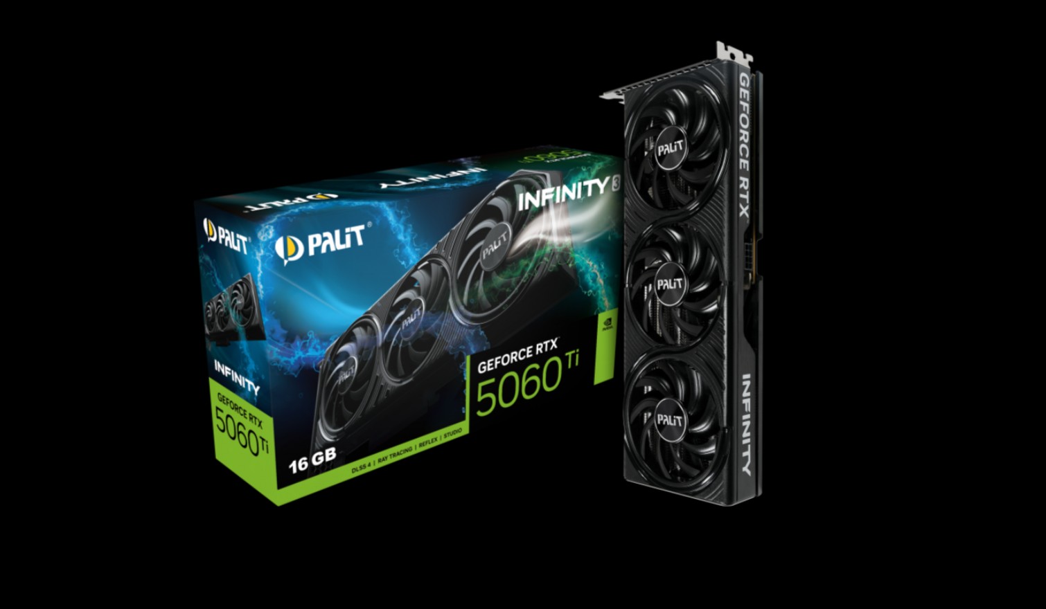 PALIT RTX5060Ti INFINITY 3 16GB GDDR7 128bit 3-DP HDMI NE7506T019T1-GB2061S – Palit VCPA-RTX5060TIINFINITY16G PCI-E nVidia Chipset Product Image