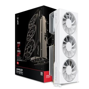 XFX Swift AMD Radeon RX 9070XT White Triple fan Gaming Edition with 16GB GDDR6 HDMI 3xDP