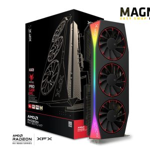 XFX Mercury AMD Radeon RX 9070XT OC Magnetic Air Edition with RGB 16GB GDDR6