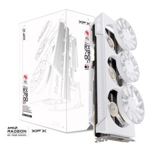 XFX Mercury AMD Radeon RX 9070XT OC White Magnetic Air Edition with RGB 16GB GDDR6 HDMI 3xDP