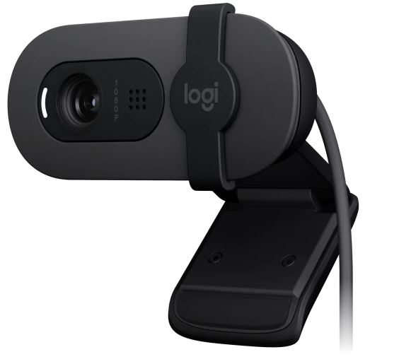 Logitech Brio 100 Full HD 1080p webcam with auto-light balance