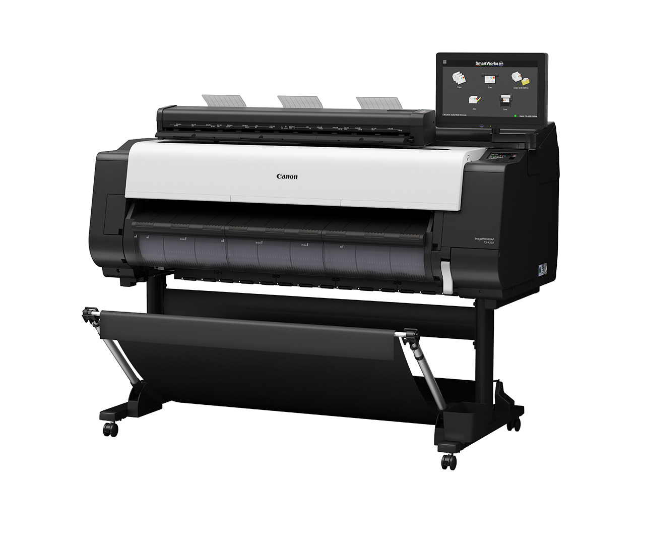 CanoniPFT4200 44 5 Colour Technical Large Format Printer w/ Stand AIO PC & 36 ScannerB0 / 44 InkJet Large Format P