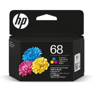 HPHP 68 TRI-COLOR ORIGINAL INK CARTRIDGE 120 PAGE YIELD FOR ENVY 6120 6130 6520 6530InkJet Cartridges