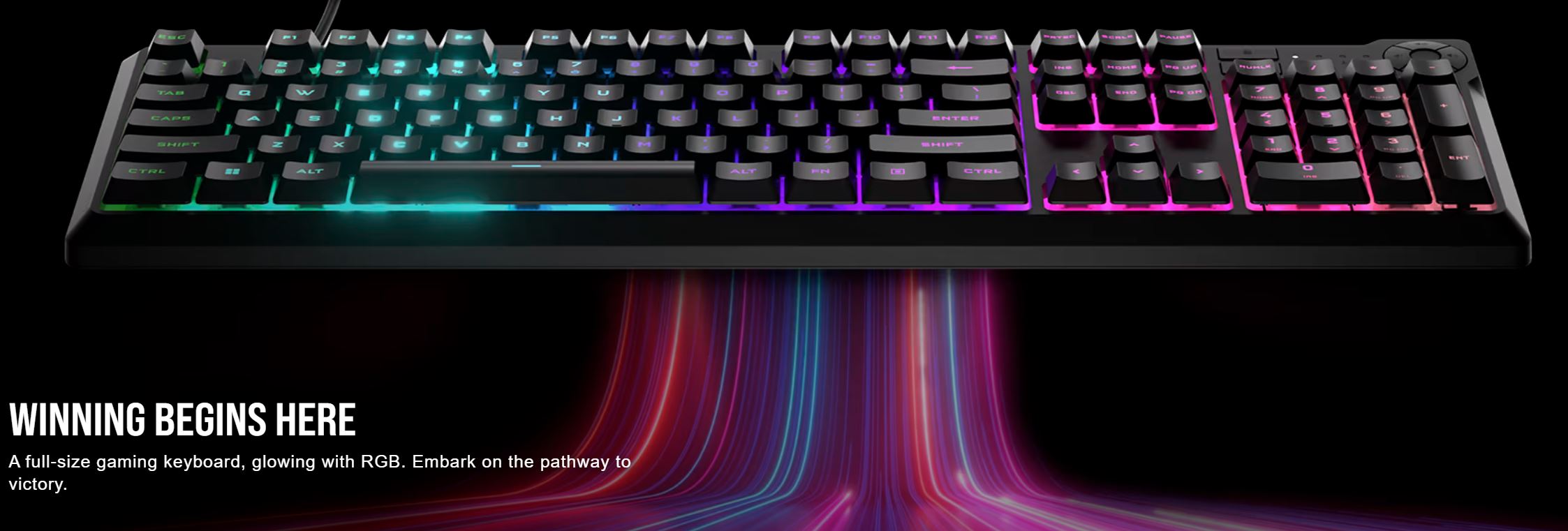 Corsair K55 CORE RGB Gaming Keyboard Dynamic Five Zone RGB
