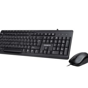 Gigabyte KM6300 USB Wired Keyboard & Mouse Combo multimedia controls 1000dpi Adjustable Portable slim receiver Stylish design comfort – Gigabyte KBG-KM6300 Corded Product Image