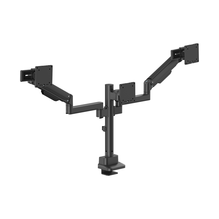 Brateck Modular Mechanical Spring Triple Monitor Arm with Sliders 17'-27' Monitor Weight Capacity (per flat screen):11kg