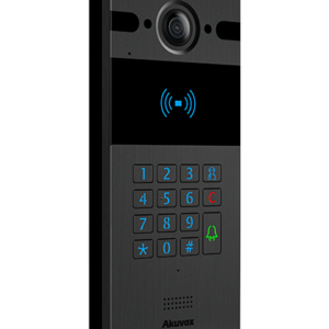 AkuvoxSIP INTERCOM WITH KEYPAD AND RF CARD READER BLACKIP Audio & Video