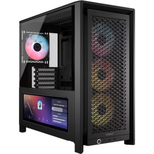 Corsair FRAME 4000D LCD RS ARGB Premium Mid-Tower PC Case - Black