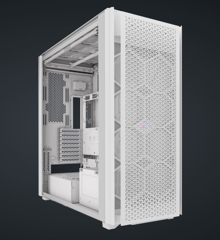 Corsair iCUE LINK 9000D RGB AIRFLOW Super Full-Tower PC Case - White