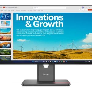 Lenovo ThinkVision P24qd-40 23.8' 24' 24' QHD IPS Monitor 2K 2560x1440 16:9 Height Adjustable Tilt Swivel Pivot HDMI DP1.4 DP 4xUSB3.2 Hub Etherne 3yr – Lenovo MNLEN-P24QD-40 23'-26' Monitors Product Image