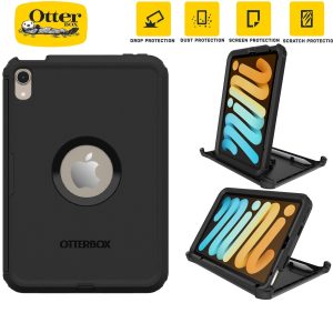 OtterBox Defender Apple iPad Mini A17 Pro (7th Gen) / iPad Mini (8.3') (6th Gen) Case Black - No Retail Packaging - (77-87478)