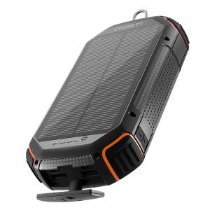 Cygnett ChargeUp OutBack 20K mAh Outdoor Solar Power Bank-Black(CY4412PBCHE)