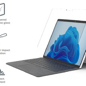 Cygnett OpticShield Microsoft Surface Pro 8/Surface Pro 9/Surface Pro 10/Surface Pro 11 Tempered Glass Screen Protector-(CY4551CPTGL)