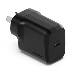 Cygnett PowerPlus 20W USB-C PD Fast Wall Charger - Black(CY4733PDWCH)