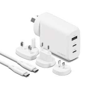 Cygnett Voyager 67W Multi-Port GaN Travel Wall Charger - White (CY4771PDWCH)