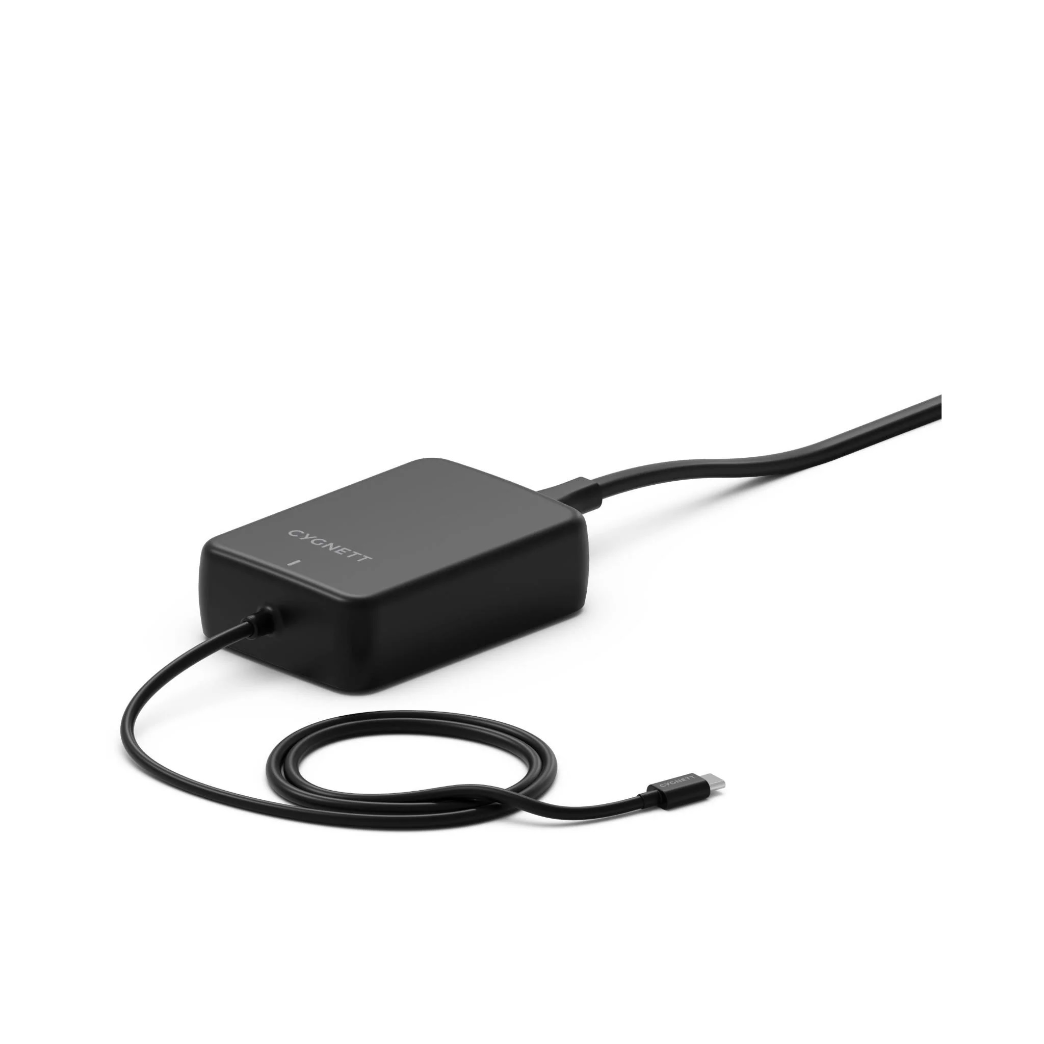 Cygnett PowerMaxx 65W PD GaN Laptop Charger with Integrated USB-C Cable (1M) -Black (CY5071PDWCH)