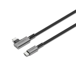 Cygnett Unite Right-Angle USB-C to USB-C (3.1) Cable (1M) - Black (CY5104PCTYC)