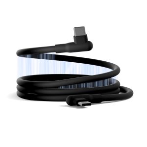 Cygnett DriveSync Right Angled Magnetic Silicone USB-C to USB-C Cable (0.7M) - (CY5666CCACB)