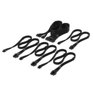 For Corsair PSU - Elite Premium Individually Sleeved Type-4 PSU Cables Starter Kit - Black – Corsair PSCP-8920373 Power Supplies Accessories Product Image