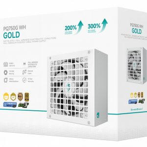 DeepCool PQ750G WH 750W Gamer Storm 80+ Gold/Cybenetics Fully Modular ATX Power Supply 120mm Fan