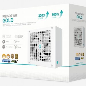DeepCool PQ850G WH 850W Gamer Storm 80+ Gold/Cybenetics Fully Modular ATX Power Supply 120mm Fan