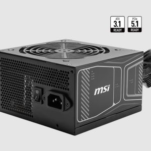 MSI MAG A850GN PCIE5 850W Up to 90% (80 Plus Gold) ATX Power Supply Unit