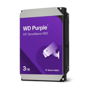 Western Digital WD Purple 3TB 3.5' SATA Surveillance HDD 256MB Cache 3-Year Limited Warranty – Western Digital HAWD-PP35-3TB2 3.5' SATA HDD (Desktops) Product Image