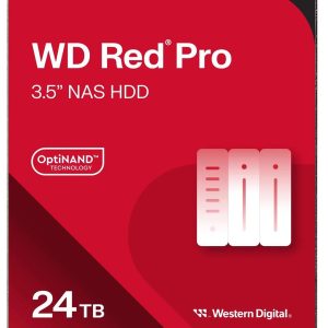 Western Digital WDRed Pro NAS Hard Drive - 24TB 3.5' 287MB/s 7200 RPM 512MB SATA HD 5yrs warranty – Western Digital HAWD-RD35-24TB 3.5' SATA HDD (Desktops) Product Image