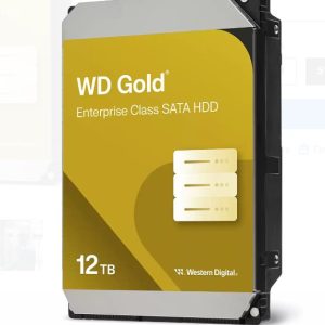 Western Digital Gold 12TB 3.5' Enterprise Class SATA 6 Gb/s HDD 7200 RPM Cache Size  256MB 5-Year Limited Warranty – Western Digital HAWD-WD122KRYZ 3.5' SATA/SAS HDD - Enterprise Product Image