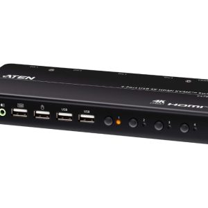 Aten 4-Port USB 4K HDMI KVMP™ Switch (Cables included) – Aten KVA-CS784H-AT-U KVM Extender Product Image