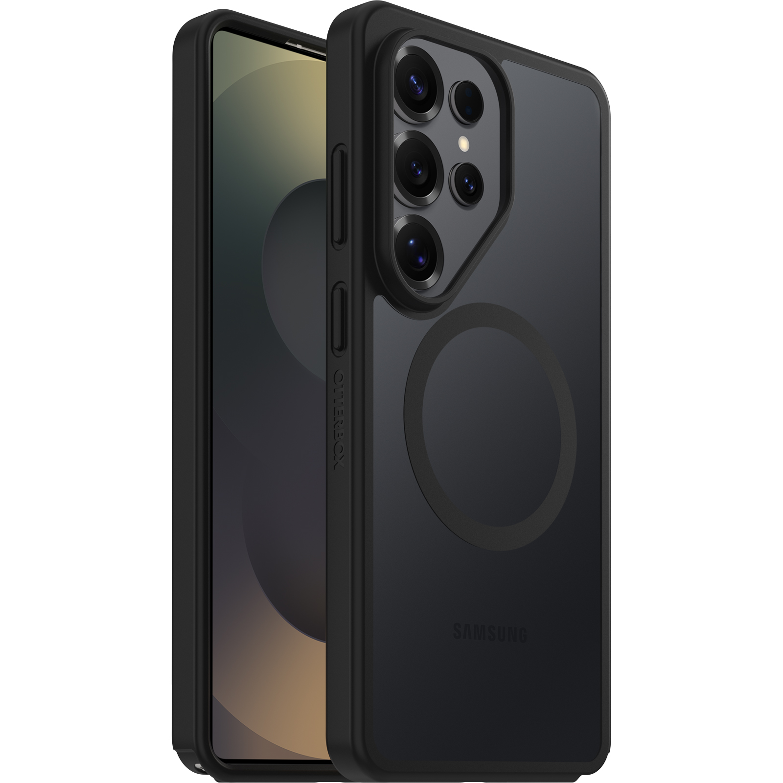 OtterBox React Magnets Samsung Galaxy S26 Ultra 5G (6.9') Case Black Crystal (Clear/Black) - (77-99937)