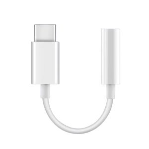 USP Type C to Aux 3.5mm DAC Headphone Jack Adapter - White (ALTAC)