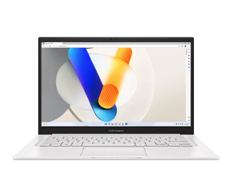 ASUS Vivobook 14 14' FHD 60Hz Non Touch / Core 7 150U (Raptor Lake-U Refresh) / DDR5 16GB / 512GB SSD / INT / Cool Silver / Win 11 Home – ASUS Notebook NBA-X1404VA-EB2111W 14' to 15' Notebook Product Image