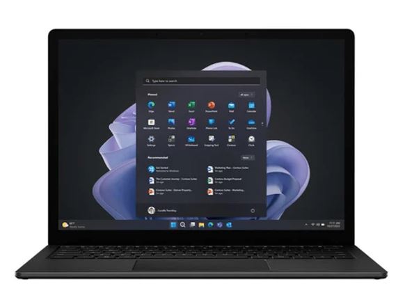 Microsoft Surface Laptop 5 13.5' Touch Intel Core i7-1265U 16GB 512GB SSD WIN 11 DG 10 PRO Iris Xe Graphics USB-C TB4 WIFI6 BT 18.5hr Black 1yr – Microsoft NBMS-SRFL5-I716512S 7' to 13.5' Notebook Product Image