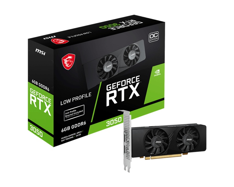 MSI nVidia GeForce RTX 3050 LP E 6G OC Video Card