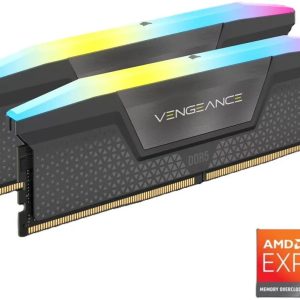 Corsair Vengeance RGB 16GB (2 x 8GB) 288-Pin PC RAM DDR5 5200 (PC5 41600) Desktop Memory – Corsair MECMD5-CMH16GX5M2B5200Z40 DDR5 UDIMM (Desktop) Product Image
