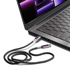 EOL Cygnett Armoured Pro 240W USB-C to USB-C (4.0) Cable (1M) - Black (CY4543PCCCC)