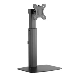 Brateck Single Free Standing Screen Pneumatic Vertical Lift Monitor Stand Fit Most 17'-32' Flat and Curved Monitors Up to 7 kg VESA 75x75/100x100 – Brateck MABT-LDT-22T01 Single Monitor Product Image