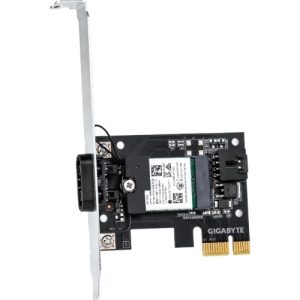 Gigabyte GC-WIFI6E MediaTek MT7902 module built-in WIFI EZ-Plug 6GHz IEEE 802.11ax compliant up to 1200Mbps BLUETOOTH 5.2 MU-MIMO TX/RX PCIe 4.0 x1 – Gigabyte MBG-GC-WIFI6E Accessories Product Image