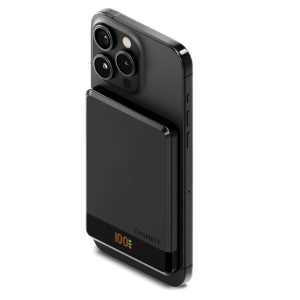 Cygnett MagSlim 5k Magnetic Wireless Power Bank - Black (CY5092PBCHE)