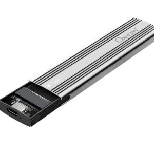 Oxhorn  USB C 3.2 Gen 2 M.2 NVMe NGFF Enclosure 10 Gbps B+M Key M.2 NVMe SSD up to 4TB 2280/2260/2242/2230 Aluminum Macs Windows USB-A Silver 2 YR WTY – Just You PC NAO-UM-311S M.2 External Enclosures Product Image