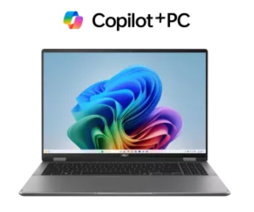 ASUS Vivobook 16 Flip 16' INTEL CORE ULTRA 7 258V LPDDR5X 32GB 1TB PCIEG4 Matte Grey Win11 Pro ~ Co-pilot+ Notebook – ASUS Notebook NBA-TP3607SA-SI704X 15.6' to 16' Notebook Product Image
