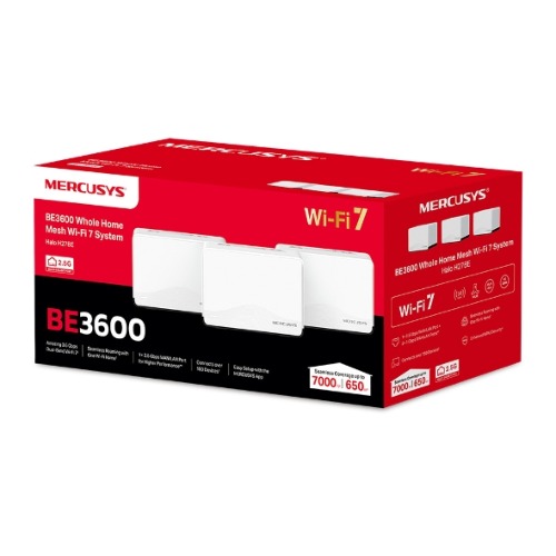 Mercusys Halo H27BE(2-pack) BE3600 Whole Home Mesh Wi-Fi 7 System