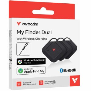 Verbatim My Finder Dual Channel Wireless Charging 3 Pack - Black – Verbatim HEV-30210 Car Phone Accessories Product Image