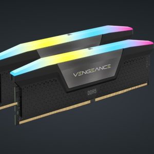 Corsair Vengeance RGB 64GB (2x32GB) DDR5 DRAM 6000MT/s CL38 Memory Kit — Black – Corsair MECMD5-CMH64GX5M2B6000C38 DDR5 UDIMM (Desktop) Product Image