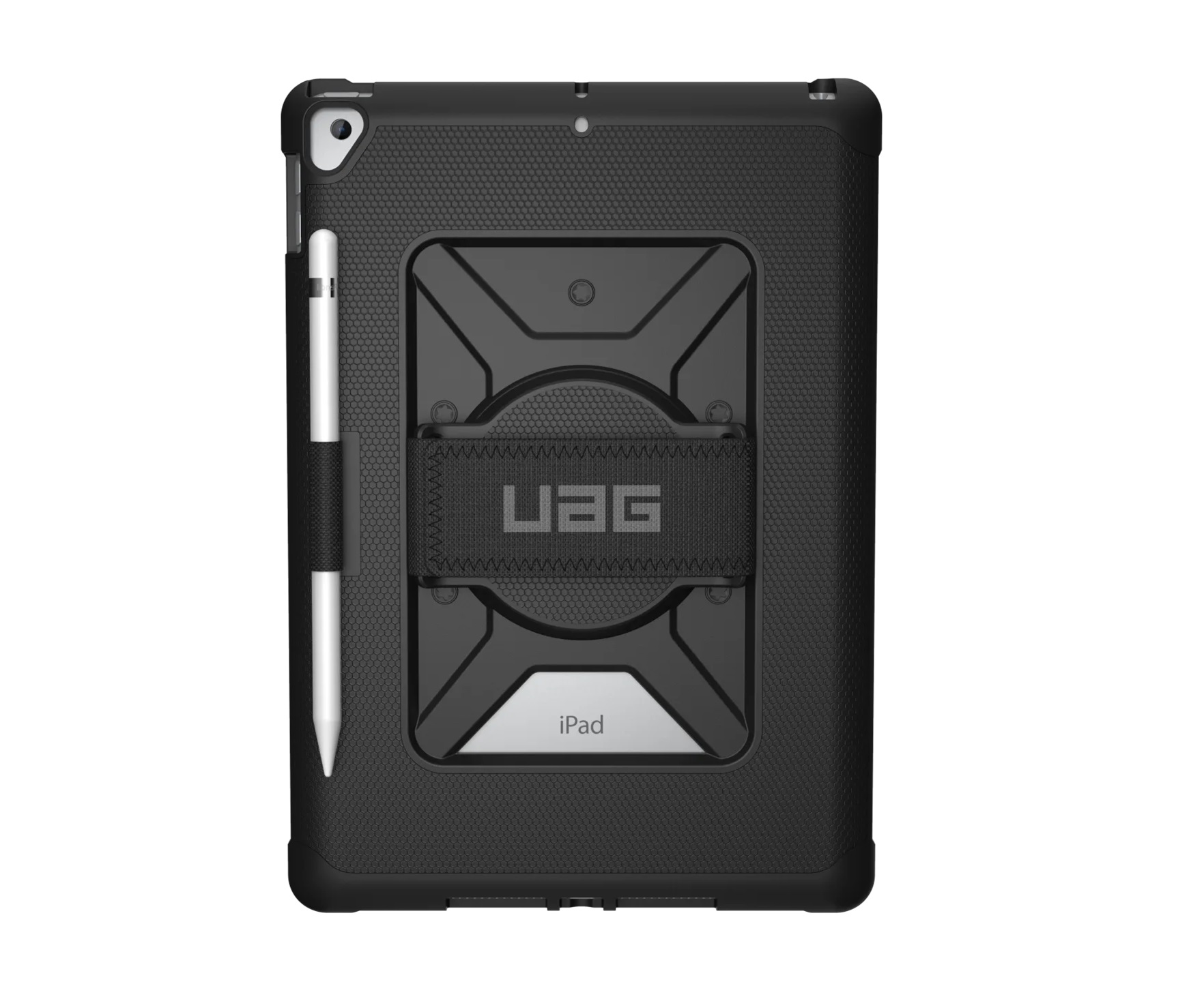 UAG Metropolis Apple iPad (10.2') (9th/8th/7th Gen) with Handstrap Rugged Case - Black (12191LB14040)