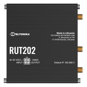 Teltonika RUT202 Dual Sim Industrial LTE Cat 4 Router