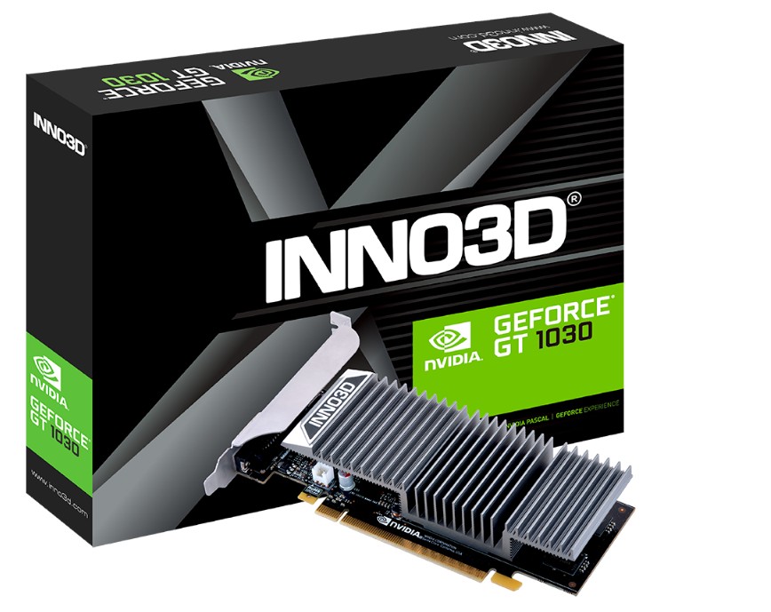INNO3D nVidia GeForce GT1030 2GB DDR5 1468MHz Boost 167x55mm 2 Slot – INNO3D VCI-GT1030-2GB PCI-E nVidia Chipset Product Image