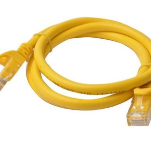 8Ware CAT6 Cable 1m - Yellow Premium RJ45 Ethernet Network LAN UTP Patch Cord 26AWG CU Jacket – 8ware CB8W-PL6-1YEL Network Cables Product Image